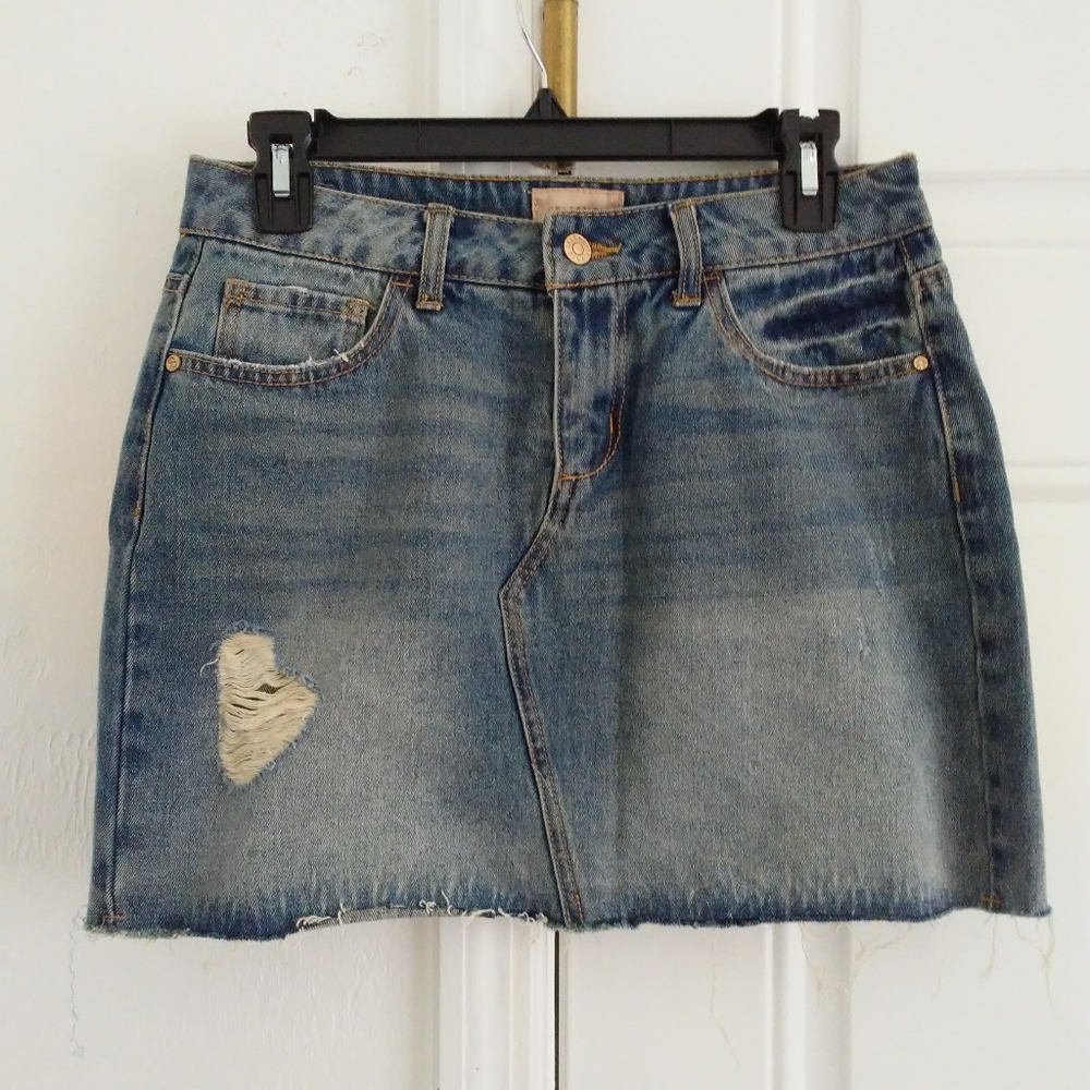 Celebrity Pink Denim Mini Skirt